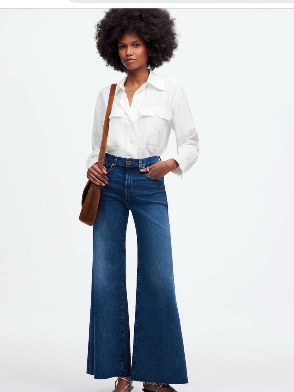 Madewell kingston wash  Flared Wide-Leg crop size 31 NWT